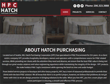 Tablet Screenshot of hatchpurchasing.com